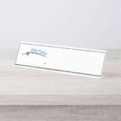 Steinfischerei Schreibtischnamensplakette (Vorderseite )