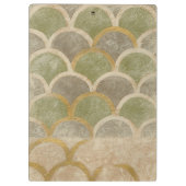 Steinfliesen-Entwurf durch Chariklia Zarris Klemmbrett (Rückseite)