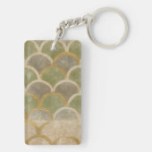 Steinfliesen-Entwurf durch Chariklia Zarris Schlüsselanhänger (Rückseite)