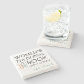 Steinfliesen-Untersetzer WNBA 100 Jahre Logo Steinuntersetzer (Seitenansicht)