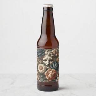 Steinfronten & müde Nächte - Gotisches Barock Bierflaschenetikett