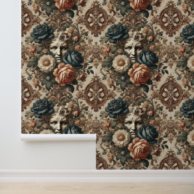 Steinfronten & müde Nächte - Gotisches Barock Tapete (Anwendung)