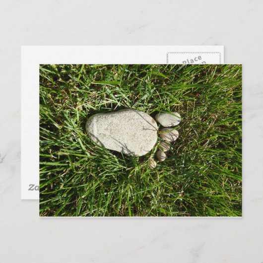 Steinfuss Postkarte (Vorne/Hinten)