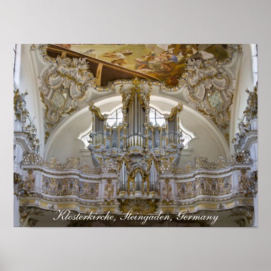 Steingaden Abbey Orgelposter Poster (Vorne)