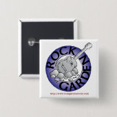 Steingarten-Knopf Button (Vorne & Hinten)