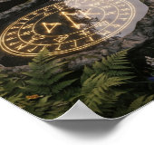 Steingarten mit Reflektionsbecken Poster (Ecke)