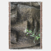 Steingartenstatue mit Blume Decke (Vorderseite Vertikal)