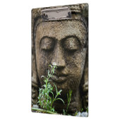 Steingartenstatue mit Blume Klemmbrett (Links)