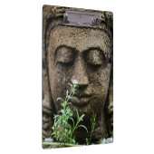 Steingartenstatue mit Blume Klemmbrett (Rechts)