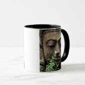 Steingartenstatue mit Blume Tasse (VorderseiteRechts)