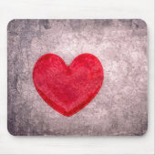 Steingewaschenes Herz Mousepad (Vorne)