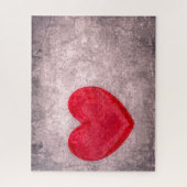 Steingewaschenes Herz Puzzle (Vertikal)