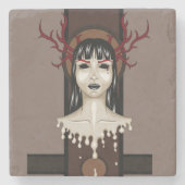 Steinglasunterteil Steinuntersetzer (Vorderseite)