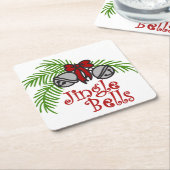 Steinglocken Rechteckiger Pappuntersetzer (angewinkelt)