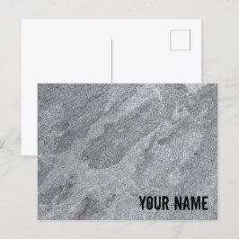 Steingranitstruktur, graue Steinzeug Feiertagspostkarte