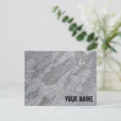 Steingranitstruktur, graue Steinzeug Feiertagspostkarte (Stehend Vorderseite)
