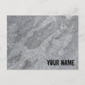 Steingranitstruktur, graue Steinzeug Feiertagspostkarte (Vorderseite)