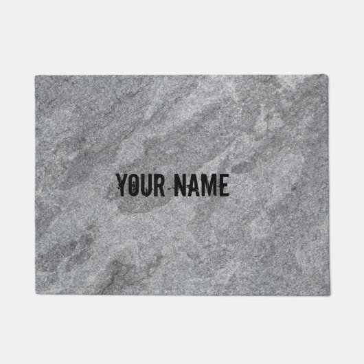 Steingranitstruktur, graue Steinzeug Fußmatte (Vorderseite)