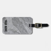 Steingranitstruktur, graue Steinzeug Gepäckanhänger (Vorderseite horizontal)