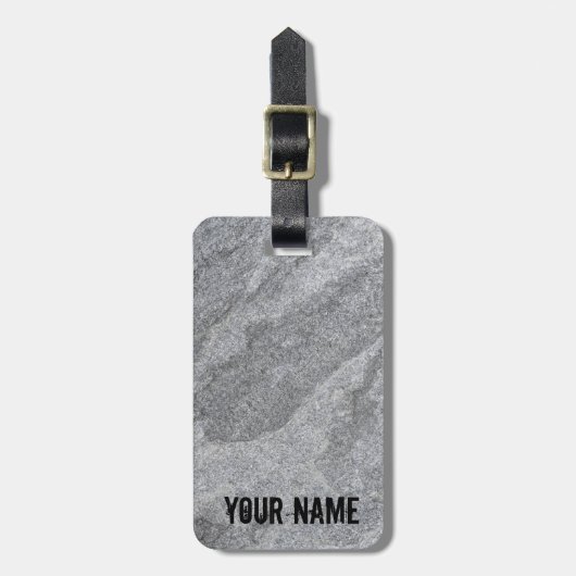 Steingranitstruktur, graue Steinzeug Gepäckanhänger (Vorderseite vertikal)
