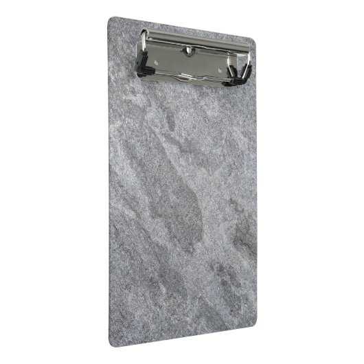 Steingranitstruktur, graue Steinzeug Mini Klemmbrett (Schrägansicht)