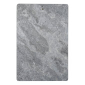 Steingranitstruktur, graue Steinzeug Mini Klemmbrett (Rückseite)