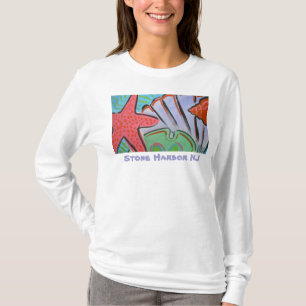 Steinhafen-Muschel-T-Shirt T-Shirt