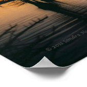 Steinhagen Reservoir Sunset Poster (Ecke)