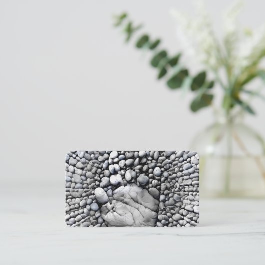 Steinhand Visitenkarte (Stehend Vorderseite)