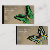 Steinhaufen Birdwing Schmetterling dorsal und Visitenkarte (Vorne/Hinten)