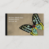 Steinhaufen Birdwing Schmetterling dorsal und Visitenkarte (Rückseite)