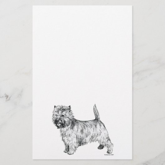 Steinhaufen Terrier Briefpapier (Vorderseite)