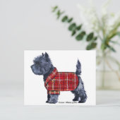 Steinhaufen-Terrier-Feiertag Feiertagspostkarte (Stehend Vorderseite)