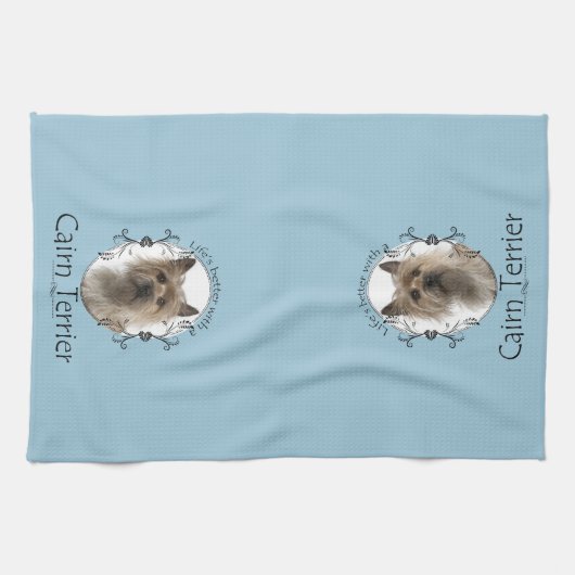 Steinhaufen-Terrier-Geschirrtuch Handtuch (Horizontal)