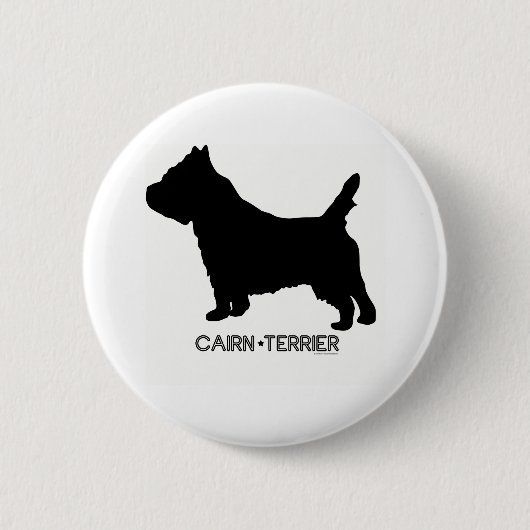 Steinhaufen-Terrier-Knopf Button (Vorderseite)