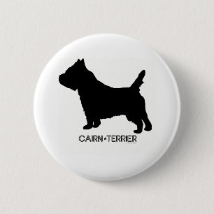 Steinhaufen-Terrier-Knopf Button