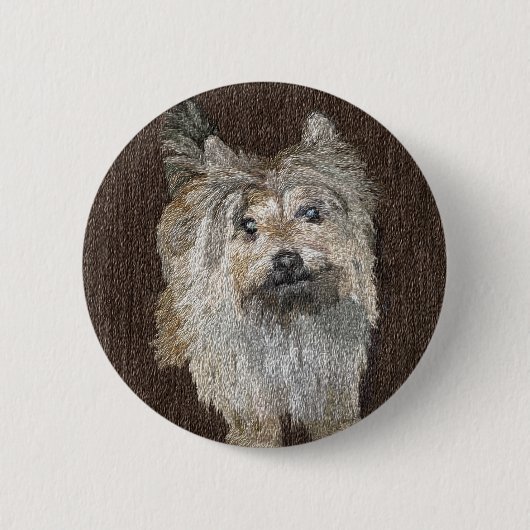Steinhaufen-Terrier-Knopf Button (Vorderseite)