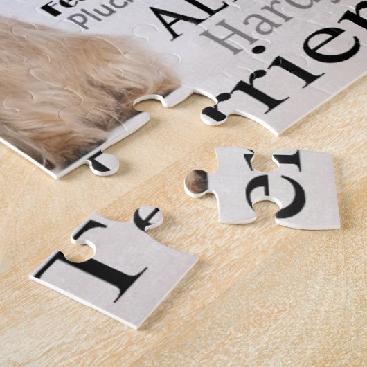 Steinhaufen-Terrier-Merkmal-Puzzlespiel Puzzle (Seite)