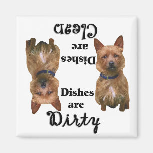 Steinhaufen-Terrier-Spülmaschinen-Magnet Magnet