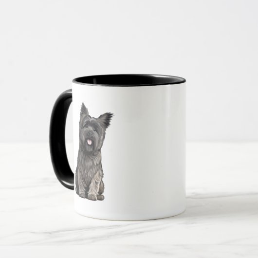 Steinhaufen Terrier Tasse (Vorderseite Links)