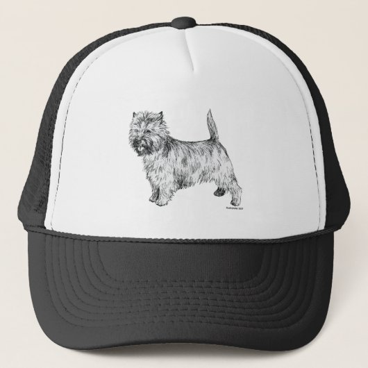 Steinhaufen Terrier Truckerkappe (Vorderseite)
