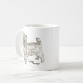 Steinhaufen Terrier ---  - TypoDoggies Kaffeetasse (Vorderseite Links)