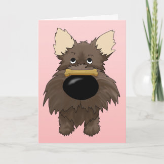 Steinhaufen-Terrier-Valentinsgruß Feiertagskarte