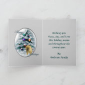 Steinhaufen-Terrier-Weihnachtsgeschenke Feiertagskarte (Innenseite)