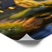 Steinhaus am Fluss 4 Poster (Ecke)