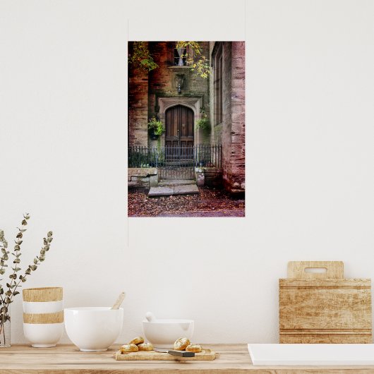 Steinhaustür Poster (Küche)