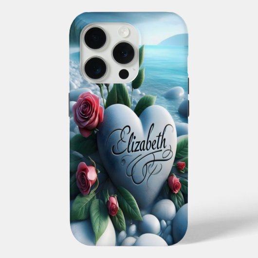 Steinherz am See Case-Mate iPhone Hülle (Rückseite)