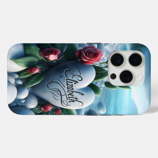 Steinherz am See Case-Mate iPhone Hülle (Rückseite (Horizontal))