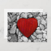 Steinherz Postkarte (Vorne/Hinten)