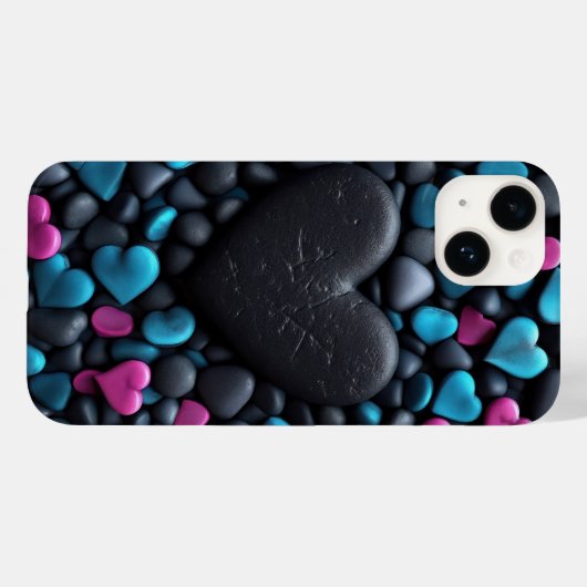 Steinherzen Case-Mate iPhone Hülle (Rückseite (Horizontal))